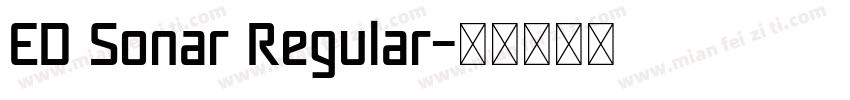 ED Sonar Regular字体转换